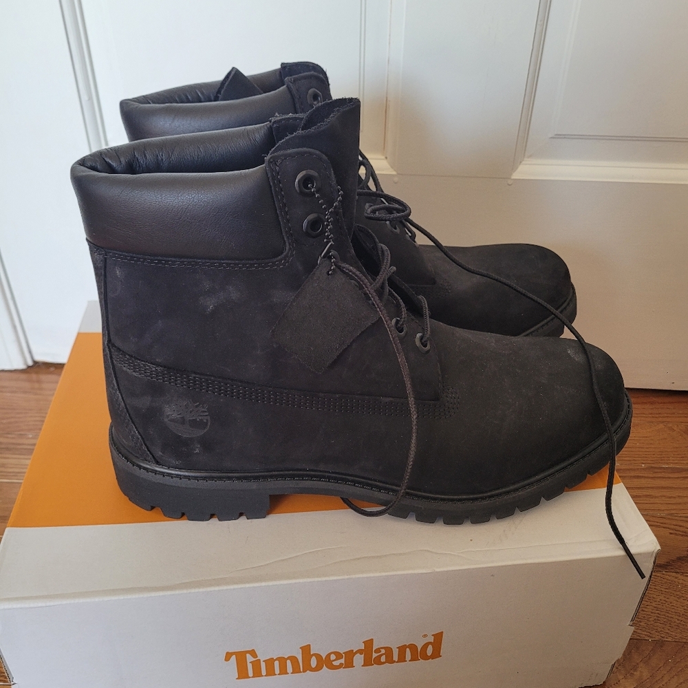 Timberland Men's Black Boots 6in Size 11
